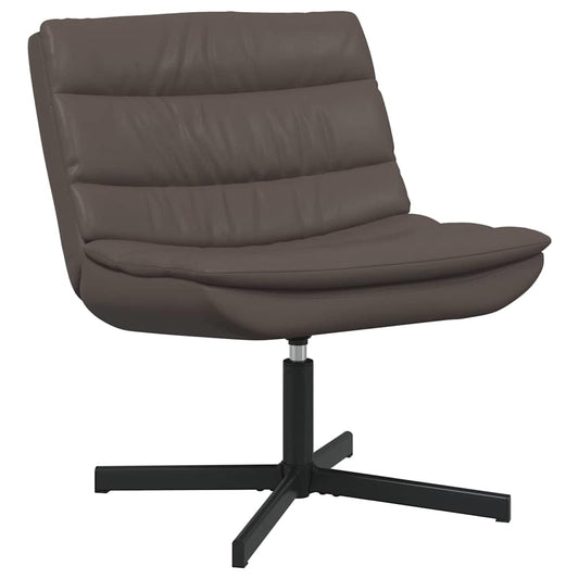 vidaXL Swivel Chair Brown 63 x 75 x 76 cm Shiny PU