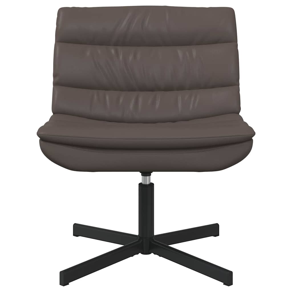 vidaXL Swivel Chair Brown 63 x 75 x 76 cm Shiny PU