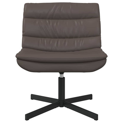 vidaXL Swivel Chair Brown 63 x 75 x 76 cm Shiny PU
