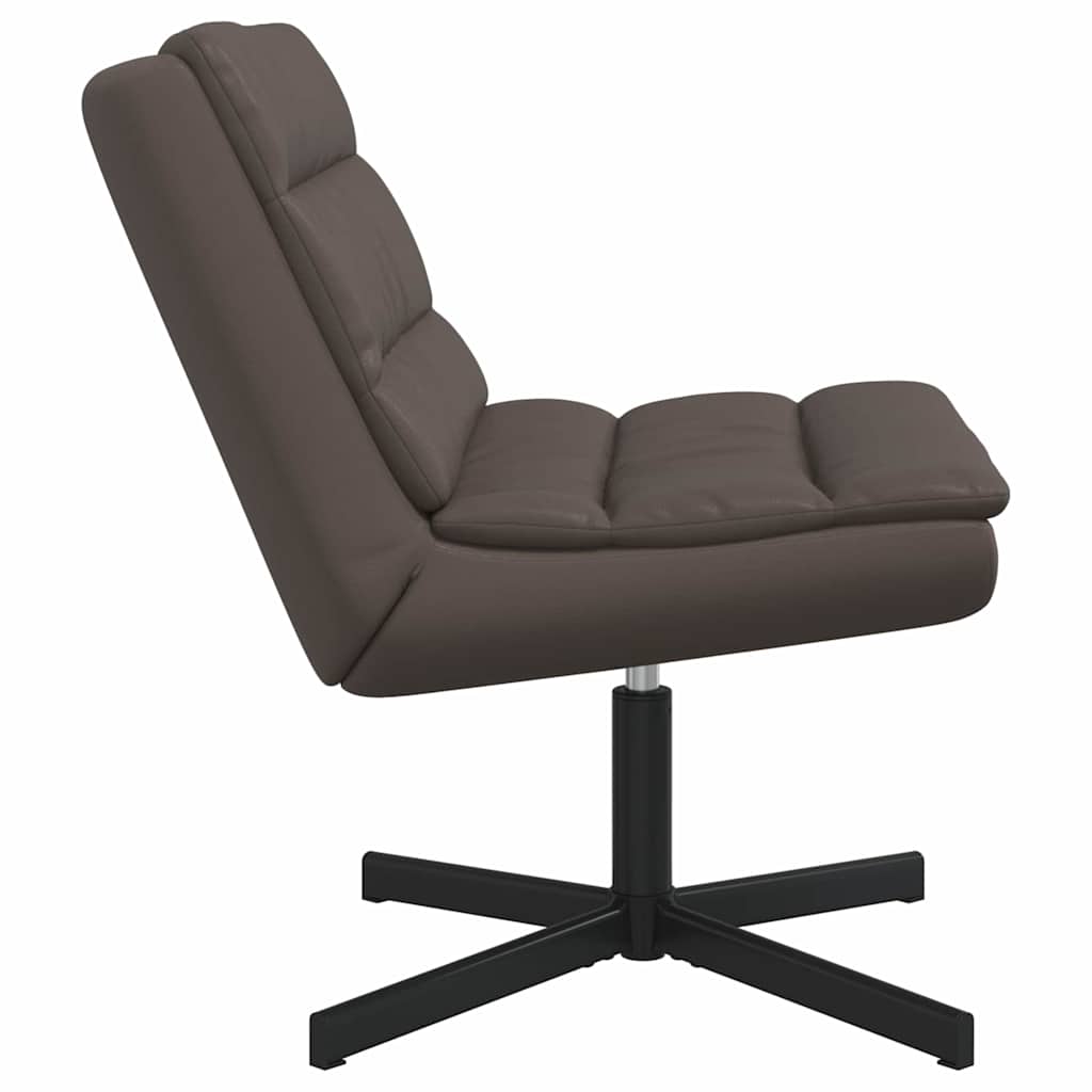 vidaXL Swivel Chair Brown 63 x 75 x 76 cm Shiny PU