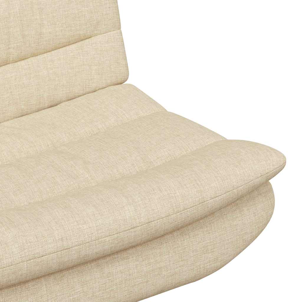 vidaXL Swivel Chair Cream 63 x 75 x 76 cm Fabric