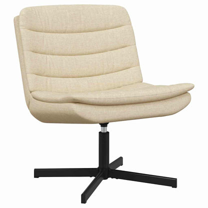 vidaXL Swivel Chair Cream 63 x 75 x 76 cm Fabric