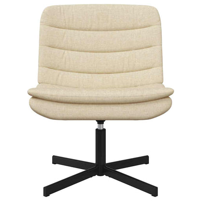 vidaXL Swivel Chair Cream 63 x 75 x 76 cm Fabric