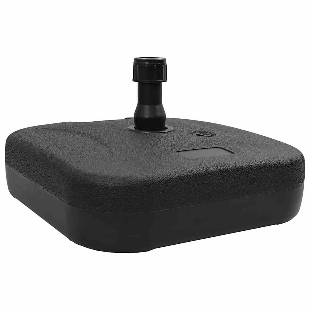 vidaXL Parasol Base Black 45 x 45 x 29.5 cm High-density polyethylene