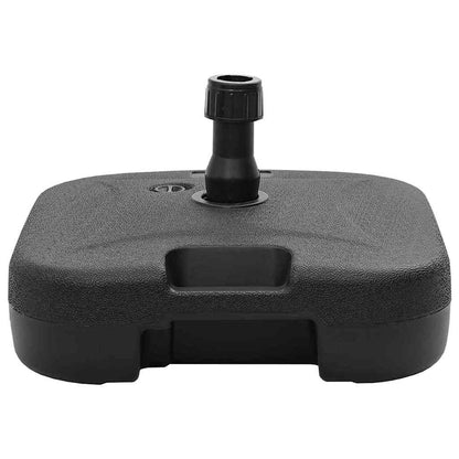 vidaXL Parasol Base Black 45 x 45 x 29.5 cm High-density polyethylene