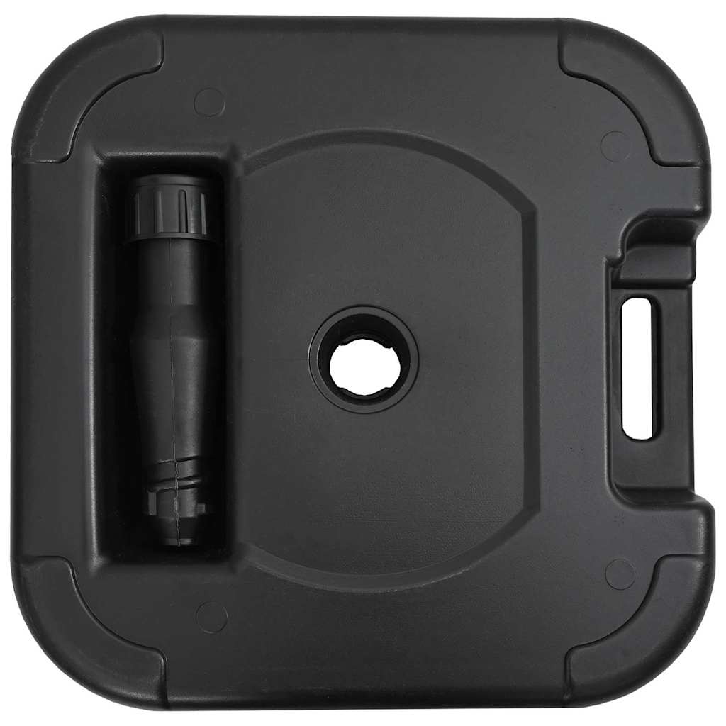 vidaXL Parasol Base Black 45 x 45 x 29.5 cm High-density polyethylene