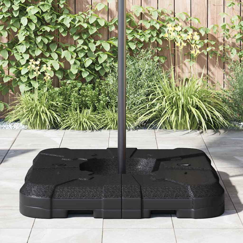 vidaXL Cantilever Umbrella Base Black 88.5 x 88.5 x 12 cm