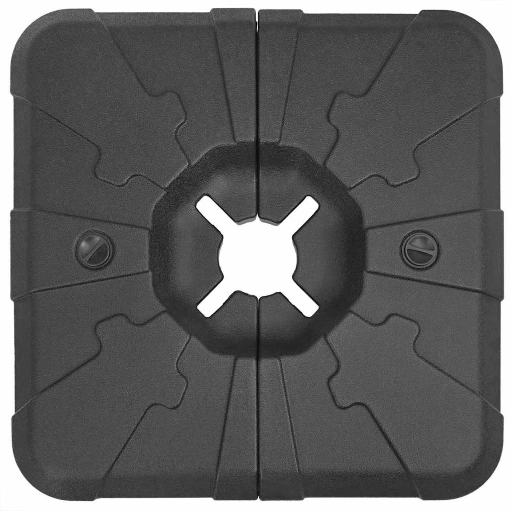 vidaXL Cantilever Umbrella Base Black 88.5 x 88.5 x 12 cm