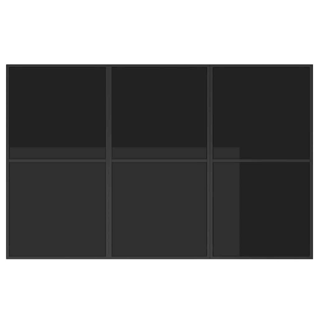 vidaXL Garden Dining Set 7 pcs Black Steel