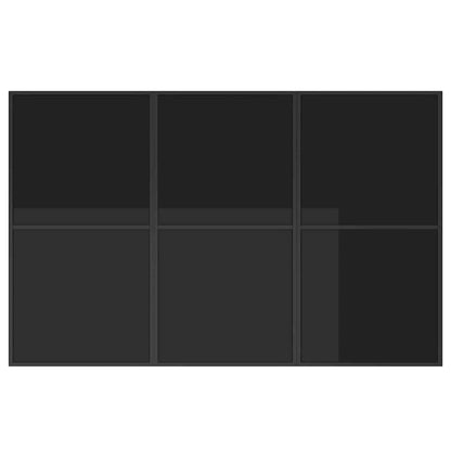vidaXL Garden Dining Set 7 pcs Black Steel