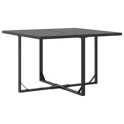 vidaXL Garden Dining Set 9 pcs Black Steel