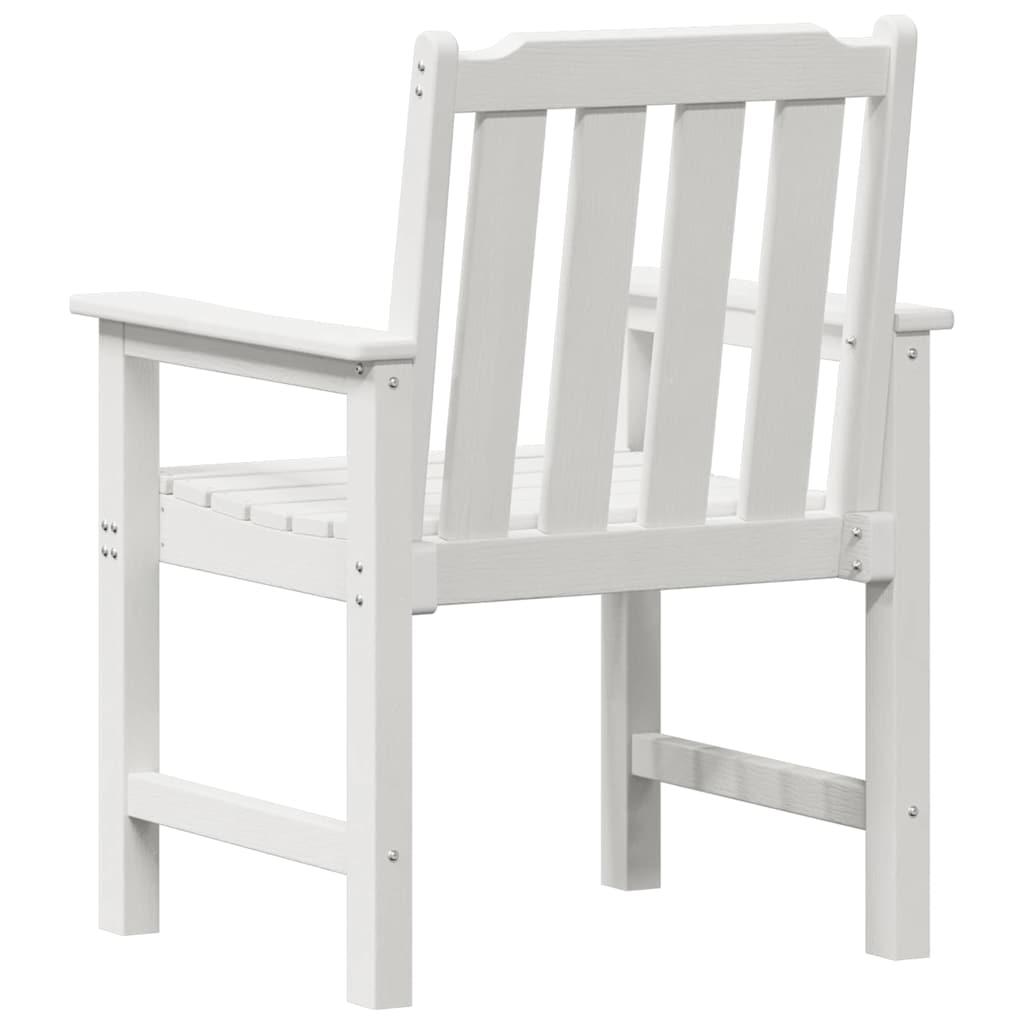 vidaXL Garden Chair 4 pcs White 65.5 x 59 x 88 cm Polyethylene
