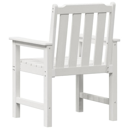 vidaXL Garden Chair 4 pcs White 65.5 x 59 x 88 cm Polyethylene