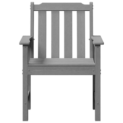 vidaXL Garden Chair 4 pcs Light Grey 65.5 x 59 x 88 cm Polyethylene
