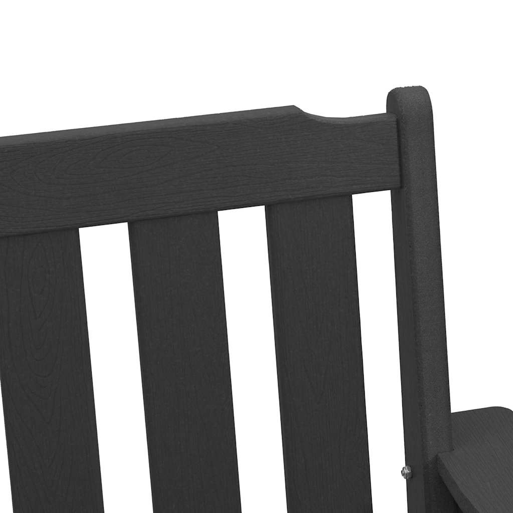vidaXL Garden Chair 6 pcs Black 65.5 x 59 x 88 cm Polyethylene