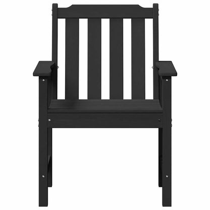 vidaXL Garden Chair 6 pcs Black 65.5 x 59 x 88 cm Polyethylene