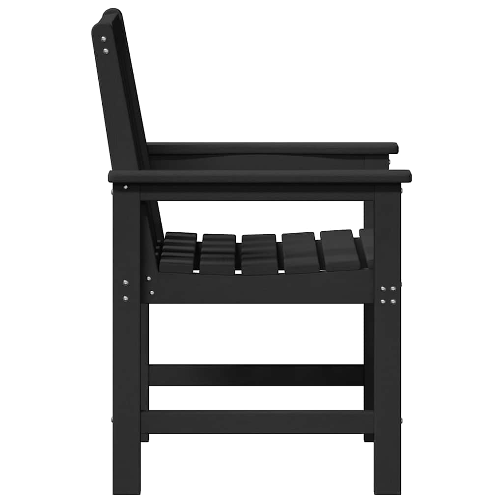 vidaXL Garden Chair 6 pcs Black 65.5 x 59 x 88 cm Polyethylene