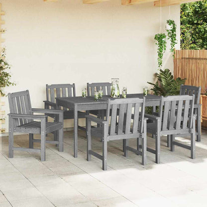 vidaXL Garden Chair 6 pcs Light Grey 65.5 x 59 x 88 cm Polyethylene