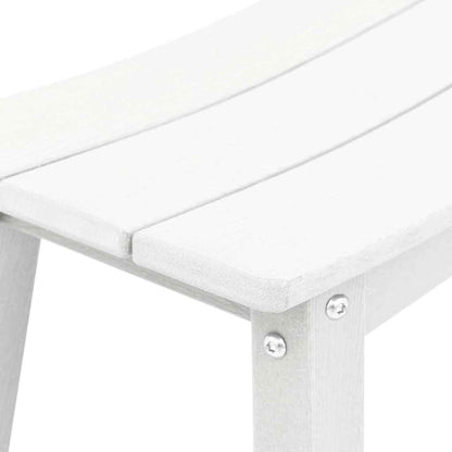 vidaXL Garden Bar Set 3 pcs White HDPE