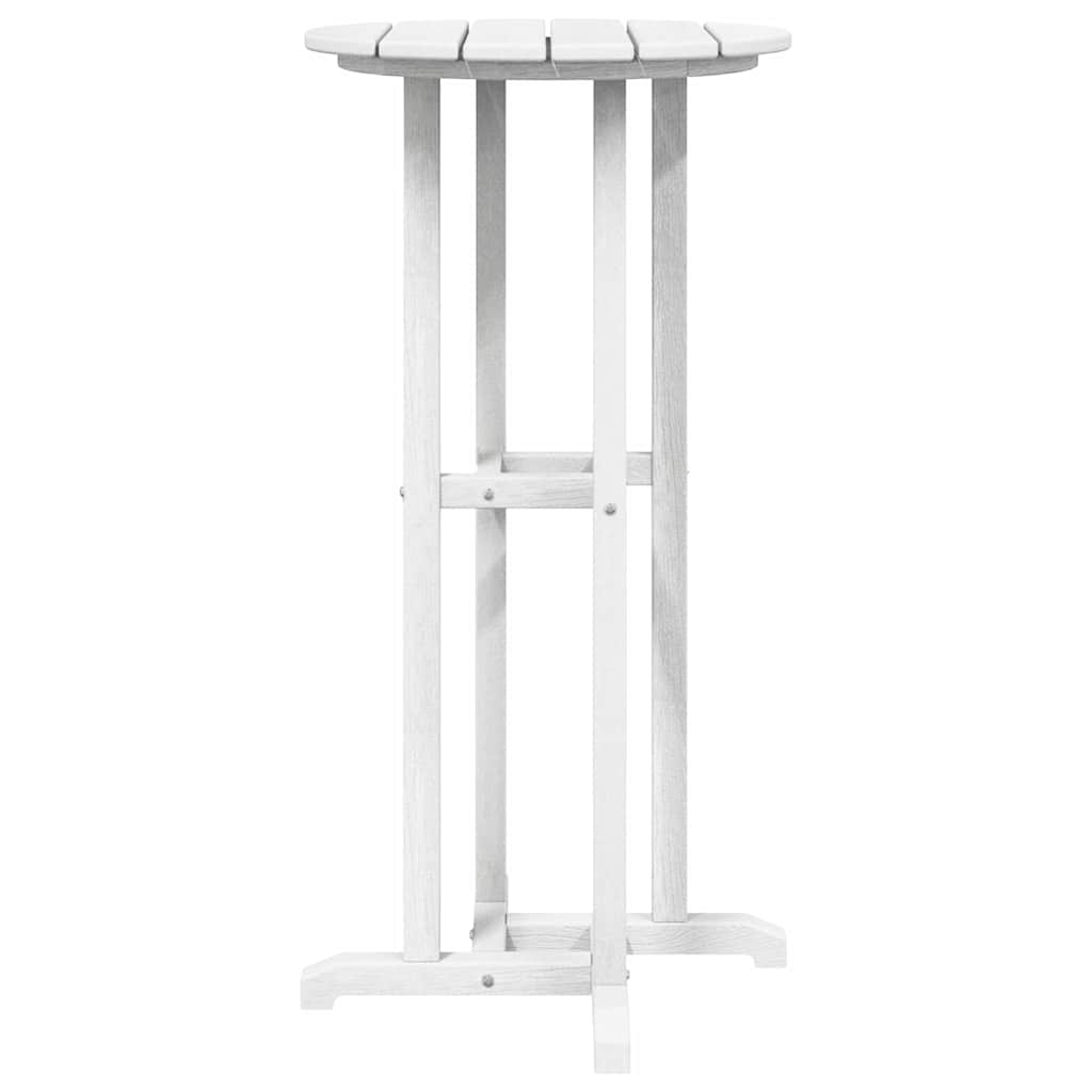 vidaXL Garden Bar Set 3 pcs White HDPE