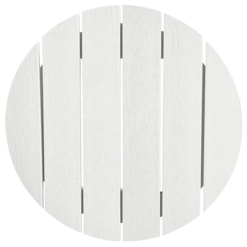 vidaXL Garden Bar Set 3 pcs White HDPE