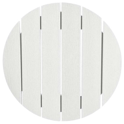 vidaXL Garden Bar Set 3 pcs White HDPE