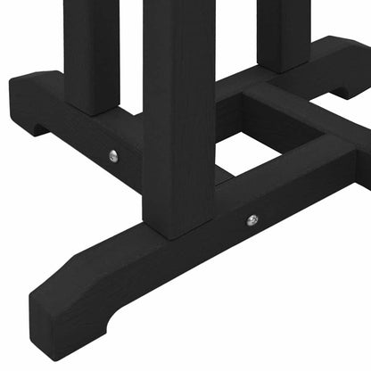 vidaXL Garden Bar Set 3 pcs Black HDPE