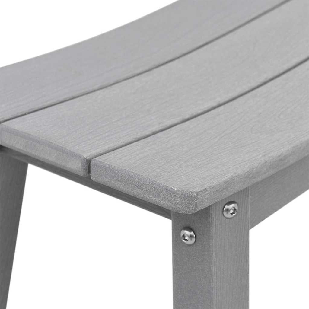vidaXL Garden Bar Set 3 pcs Light Grey HDPE