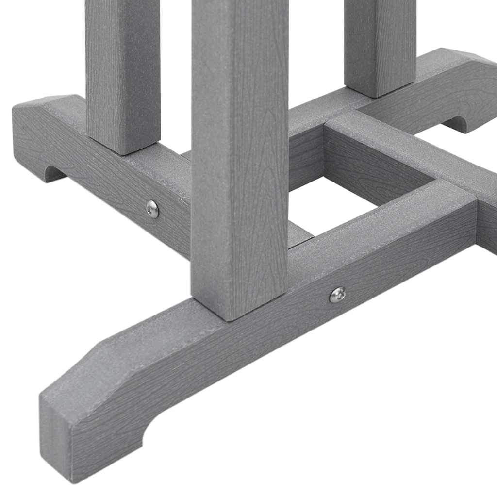 vidaXL Garden Bar Set 3 pcs Light Grey HDPE