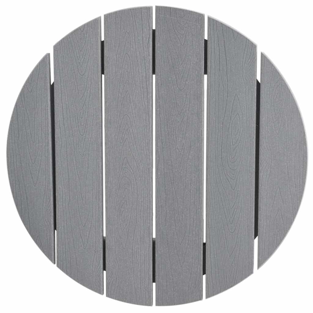 vidaXL Garden Bar Set 3 pcs Light Grey HDPE
