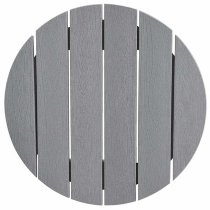 vidaXL Garden Bar Set 3 pcs Light Grey HDPE