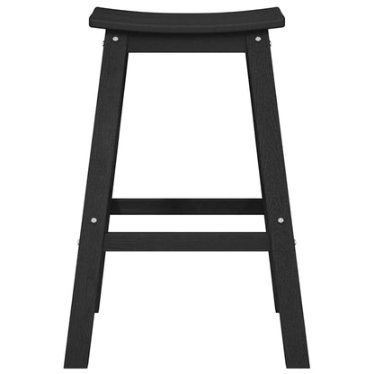 vidaXL Garden Bar Set 4 pcs Black HDPE