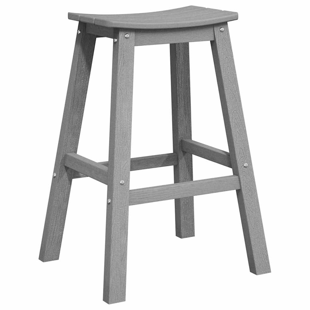 vidaXL Garden Bar Set 4 pcs Light Grey HDPE