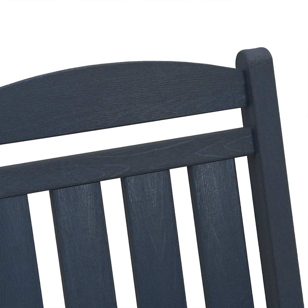 vidaXL Rocking Chair 2 pcs Navy 92 x 70 x 108 cm Polyethylene
