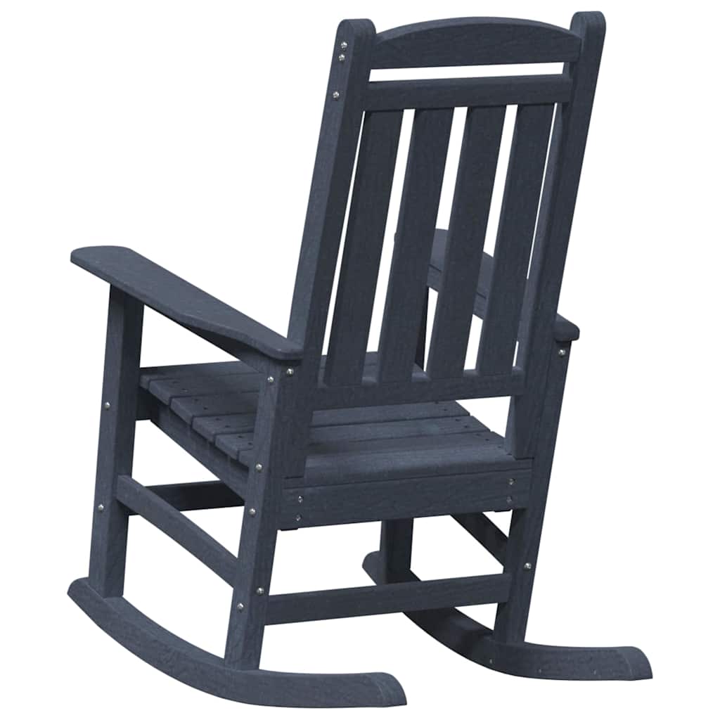 vidaXL Rocking Chair 2 pcs Navy 92 x 70 x 108 cm Polyethylene