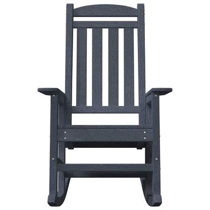 vidaXL Rocking Chair 2 pcs Navy 92 x 70 x 108 cm Polyethylene