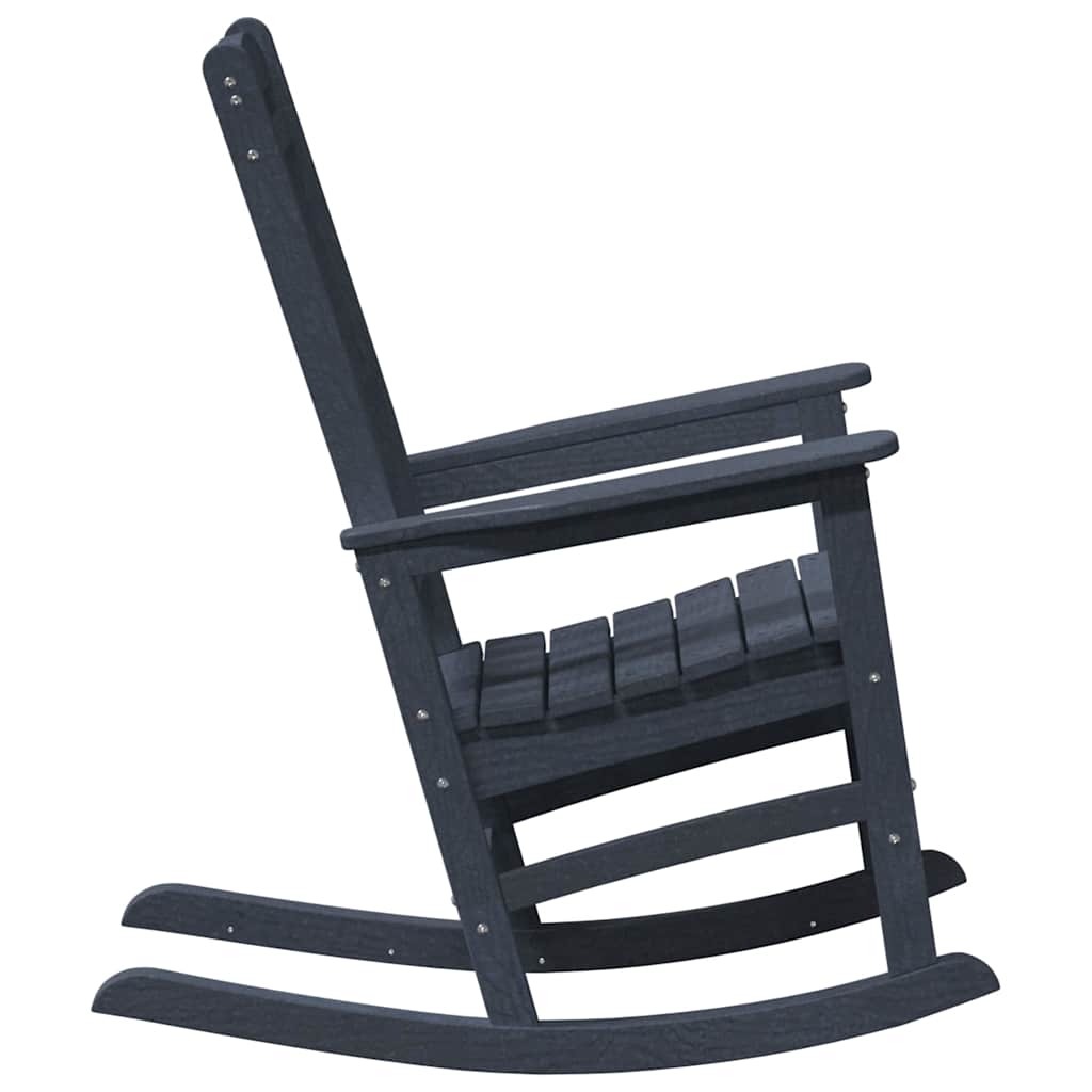 vidaXL Rocking Chair 2 pcs Navy 92 x 70 x 108 cm Polyethylene