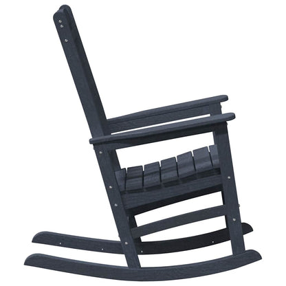 vidaXL Rocking Chair 2 pcs Navy 92 x 70 x 108 cm Polyethylene