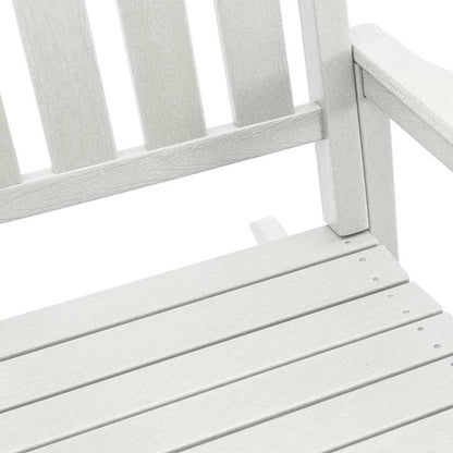 vidaXL Rocking Chair 3 pcs White Polyethylene