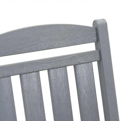 vidaXL Rocking Chair 3 pcs Light Grey Polyethylene