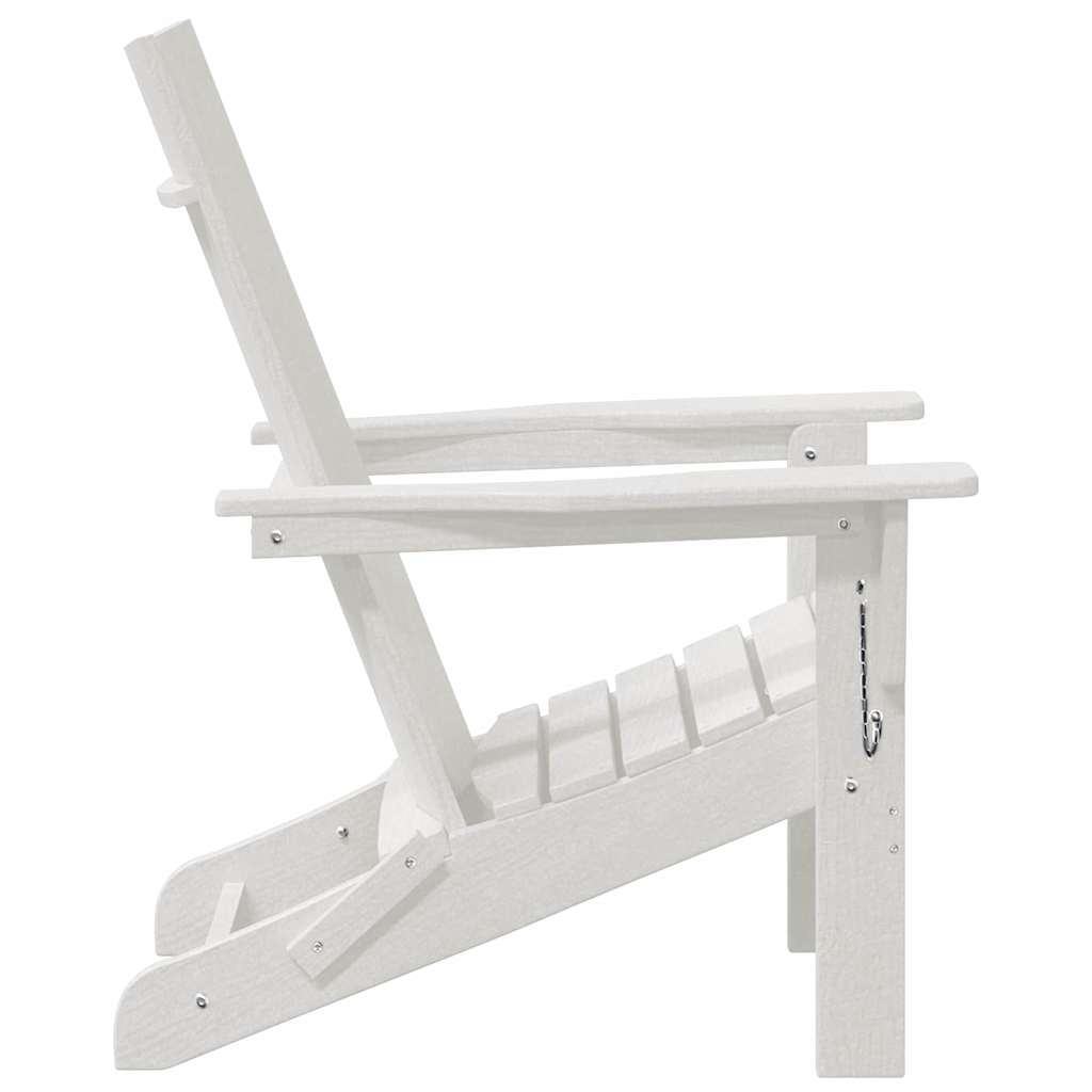 vidaXL Garden Chair 2 pcs White 80.5 x 74.5 x 92 cm Polyethylene