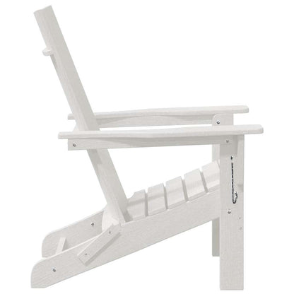 vidaXL Garden Chair 2 pcs White 80.5 x 74.5 x 92 cm Polyethylene