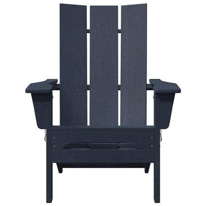 vidaXL Garden Lounge Furniture 2 pcs Navy 74.5 x 80.5 x 90cm Plastic