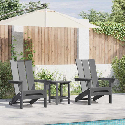 vidaXL Garden Chair 2 pcs Light Grey 80.5 x 74.5 x 92 cm Polyethylene