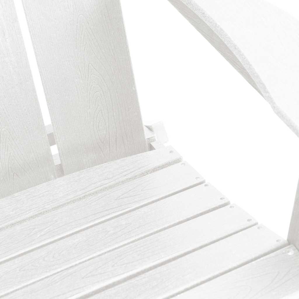 vidaXL Garden Chair 3 pcs White 80.5 x 74.5 x 92 cm Polyethylene