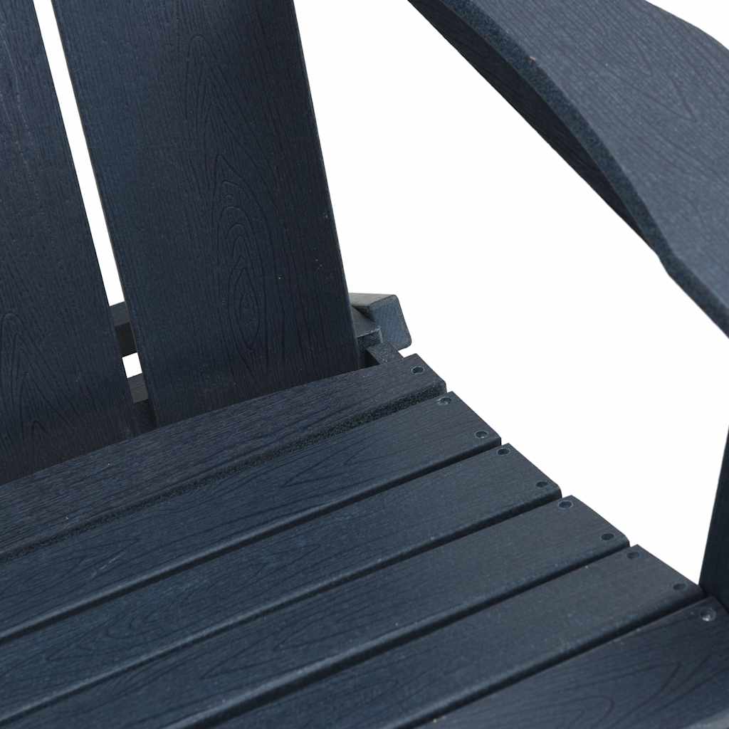 vidaXL Garden Chair 3 pcs Navy 80.5 x 74.5 x 92 cm Polyethylene