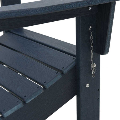 vidaXL Garden Chair 3 pcs Navy 80.5 x 74.5 x 92 cm Polyethylene