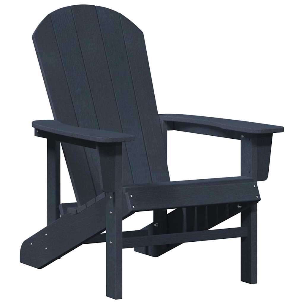 vidaXL Garden Chair 2 pcs Navy 82 x 74 x 92 cm Polyethylene