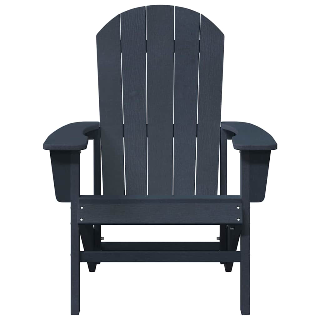 vidaXL Garden Chair 2 pcs Navy 82 x 74 x 92 cm Polyethylene