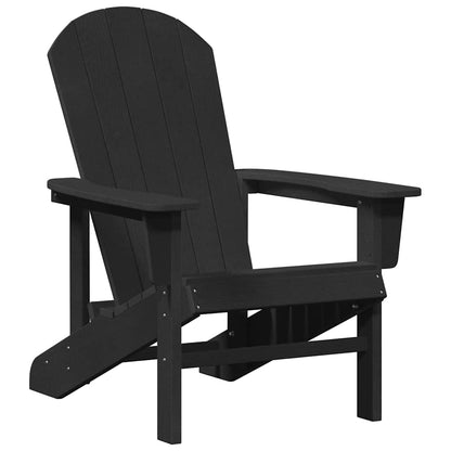 vidaXL Garden Chair 2 pcs Black 82 x 74 x 92 cm Polyethylene